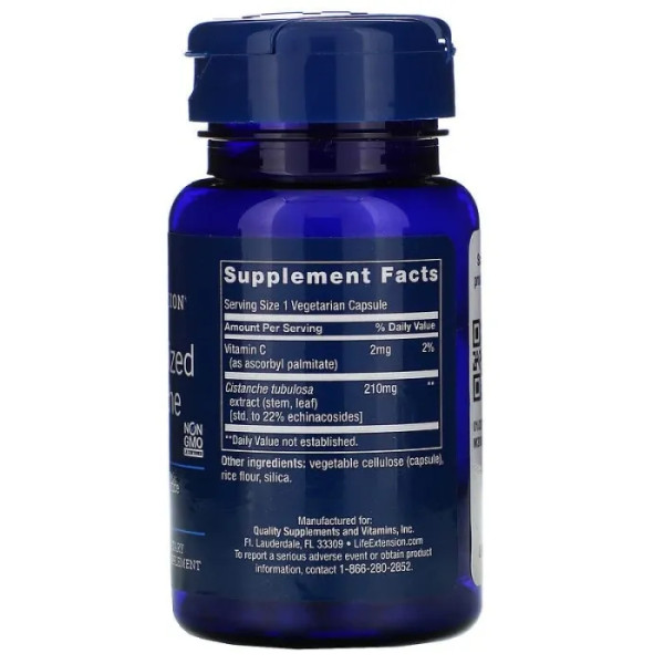 Антиоксиданти (цістанхе), Cistanche, Life Extension, стандартизований, 30 капсул