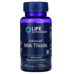 Розторопша, Life Extension Milk Thistle, 60 м'яких капсул