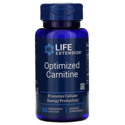 Карнитин оптимизированный, Life Extension Optimized Carnitine, 60 капсул