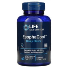 Кальцій та магній, жувальні, Life Extension EsophaCool, 60 жувальних таблеток