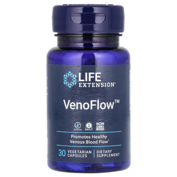 Венозный кровоток: поддержка и здоровье (VenoFlow), Life Extension, 30 капсул