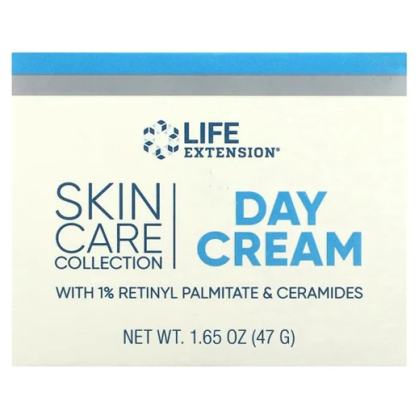 Денний крем, Skin Care Collection, Life Extension, з 1% ретинілпальмітатом та керамідами, 47 г