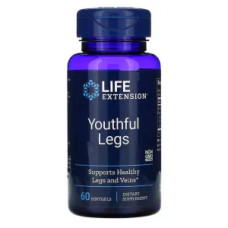 Молоді ноги 250 мг, Youthful Legs Life Extension, 60 м'яких капсул, 250 мг у 1 м'якій капсулі