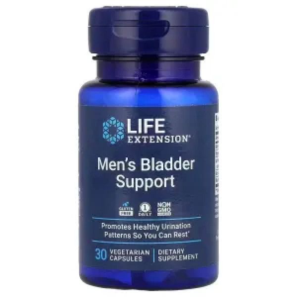 Підтримка сечового міхура у чоловіків, Men's Bladder Support, Life Extension, 30 вегетаріанських капсул