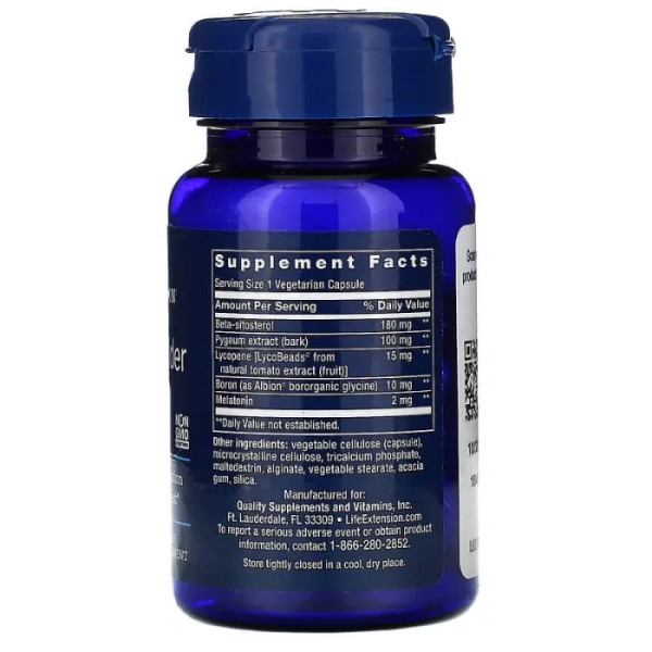 Підтримка сечового міхура у чоловіків, Men's Bladder Support, Life Extension, 30 вегетаріанських капсул