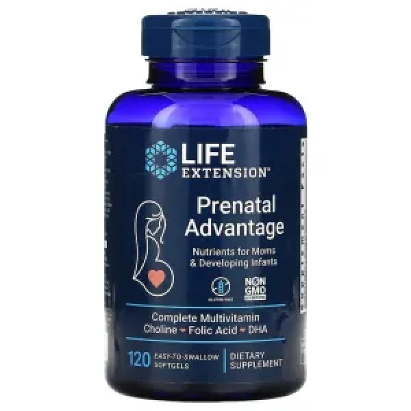 Пренатальний комплекс, Prenatal Advantage, Life Extension, 120 гелевих капсул