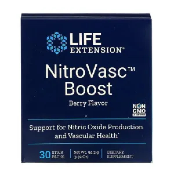 Підтримка кровоносних судин, NitroVasc Boost, Life Extension, 30 пакетиків