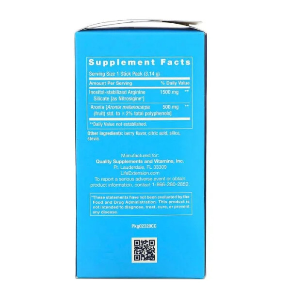 Підтримка кровоносних судин, NitroVasc Boost, Life Extension, 30 пакетиків