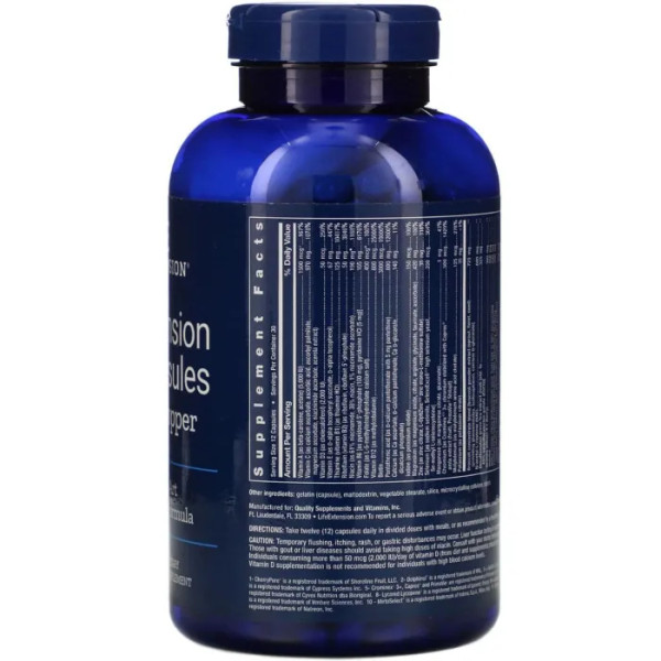 Мульти-питательная формула, с добавлением ниацина, Mix Capsules, Life Extension, 360 капсул