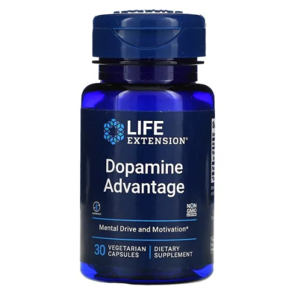 Підтримка рівня дофаміну, Dopamine Advantage, Life Extension, 30 вегетаріанських капсул