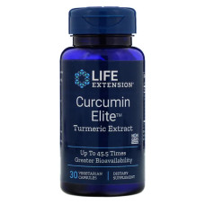Екстракт куркуми, Life Extension Curcumin Elite Turmeric Extract, 30 капсул