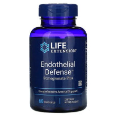 Артериальная поддержка с гранатом, Life Extension Endothelial Defense Pomegranate Plus, 60 гелевых капсул
