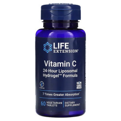 Витамин C, Life Extension Vitamin C, 60 вегетарианских таблеток