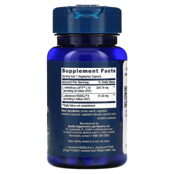 Пробіотики для жінок, FLORASSIST Probiotic, Life Extension, 30 вегетаріанських капсул