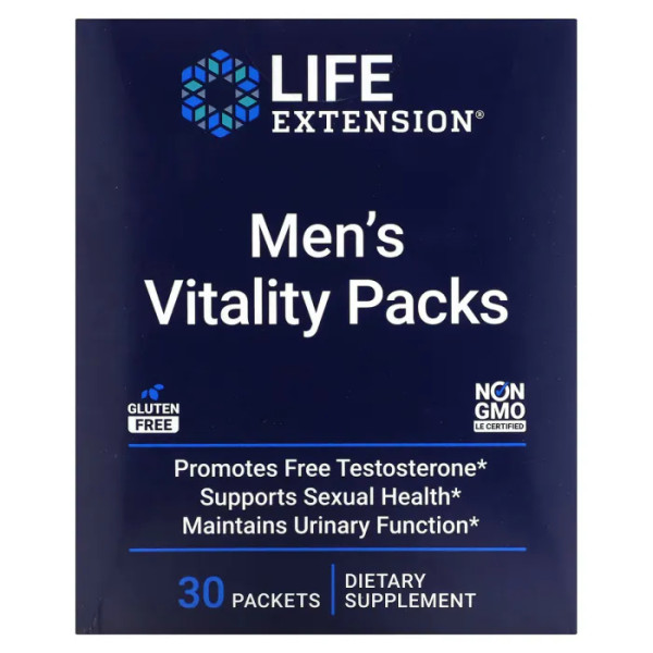 Комплекс для чоловіків, Men's Vitality Packs, Life Extension, життєва сила, 30 пакетів