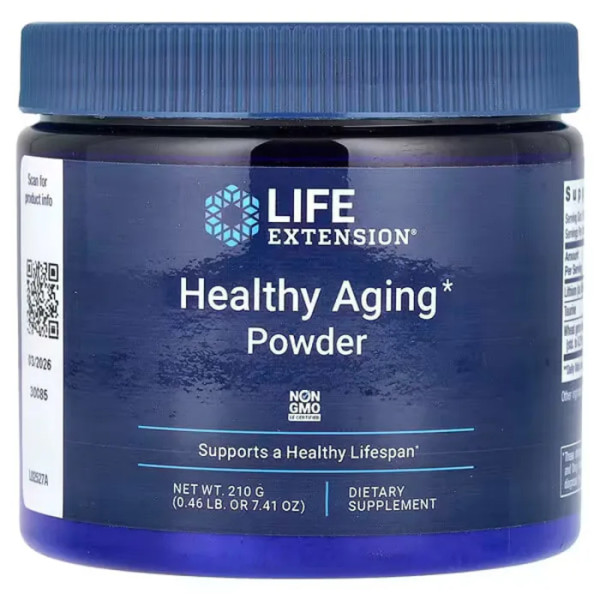Підтримка здорового старіння, Healthy Aging Powder, Life Extension, вегетаріанський порошок, 210 г