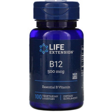 Вітамін В12 (метилкобаламін), Life Extension Vitamin B-12, 500 мкг, 100 льодяників