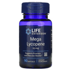 Лікопін 15 мг, Mega Lycopene, Life Extension, 90 гелевих капсул
