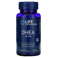 Дегідроепіандростерон, Life Extension DHEA, 25 мг, 100 таблеток