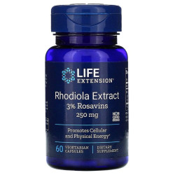 Родіола рожева, Life Extension Rhodiola Extract, 250 мг, 60 капсул