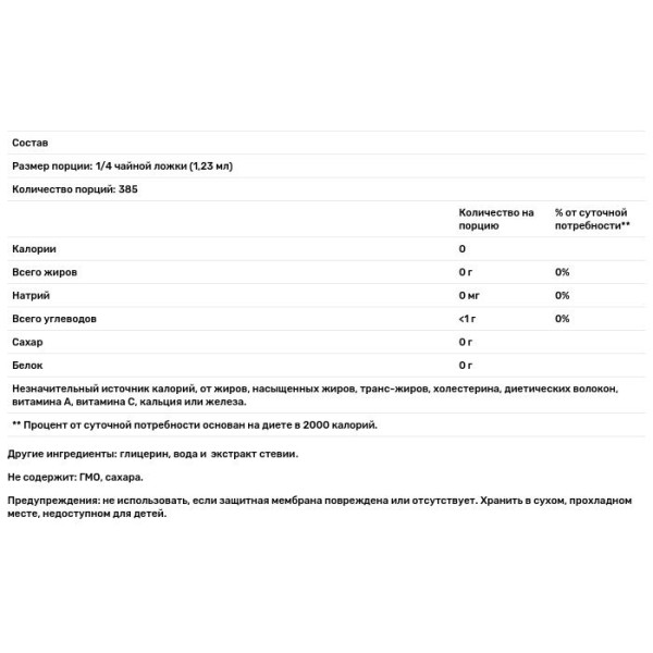 Цукровий сироп, підсолоджувач, Simple Syrup, NuNaturals, NuStevia, 470 мл