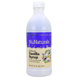 Ванільний сироп, підсолоджувач, концентрат, Vanilla Syrup NuNaturals NuStevia, 470 мл