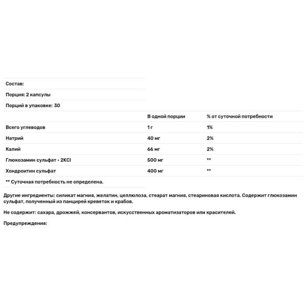 Глюкозамин хондроитин, Glucosamine, Chondroitin, 21st Century, 250\/200 мг, 60 кап.