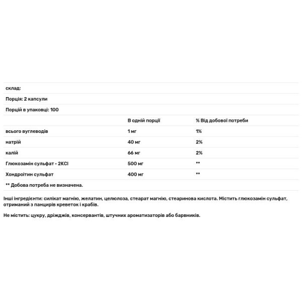 Глюкозамін хондроїтин, Glucosamine Chondroitin, 21st Century, 250\/200 мг, 200 капсул
