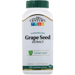 Экстракт виноградной косточки, 21st Century Grape Seed, 200 кап.