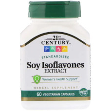 Соєві Ізофлавони, 21st Century Soy Isoflavones, екстракт, 60 капсул