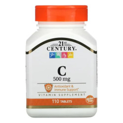 Витамин С 500 мг, 21st Century Vitamin C, 110 таблеток