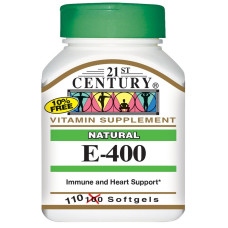 Витамин Е 400 мг, 21st Century Vitamin E, 110 кап.