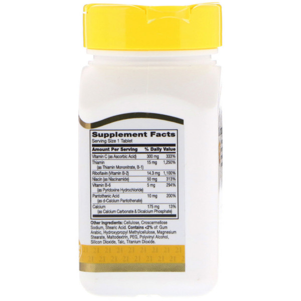 Комплекс вітамінів В+С, B-Complex Plus Vitamin C, 21st Century, 100 таблеток