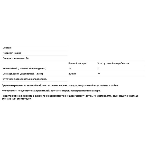 Зеленый чай для похудения, Herbal Slimming Tea, 21st Century, 24 пак., (45 г)