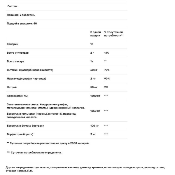 Глюкозамин хондроитин, Glucosamine Chondroitin, 21st Century, 80 таблеток