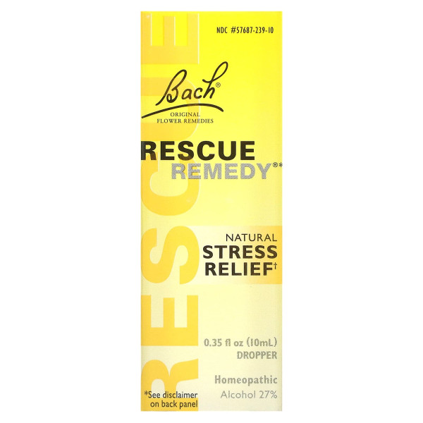 Зниження стресу, Rescue Remedy, Natural Stress Relief, Bach, оригінальний квітковий еліксир, 10 мл