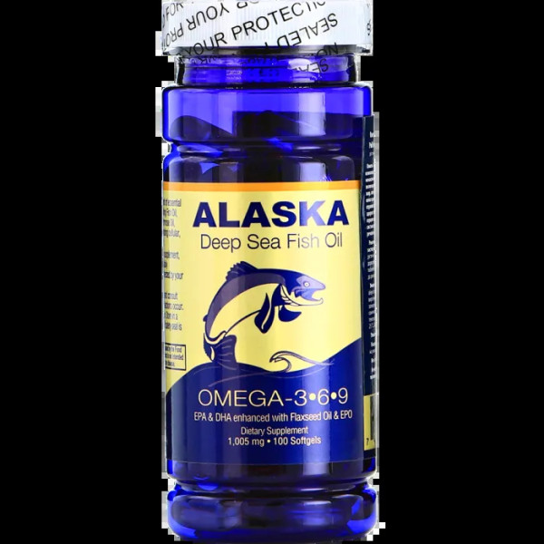 Омега 3-6-9 Аляска, Оmega 3-6-9, Nu-Health, 100 капсул