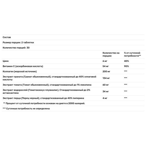 Колаген для шкіри, Collagen Filler, New Nordic US Inc, 60 таблеток