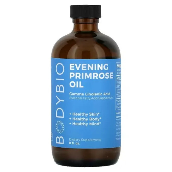 Олія примули вечірньої, Evening Primrose Oil, BodyBio, 240 мл