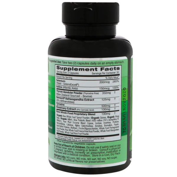 Здоров'я щитовидної залози, Thyroid Health, Emerald Laboratories, 60 кап.