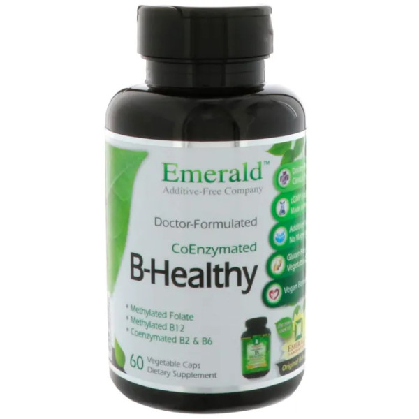 Вітамін В комплекс, B-Healthy, Emerald Laboratories, 60 кап.