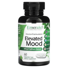 Підтримка настрою, з екстрактом шафрану, Emerald Laboratories Elevated Mood, 60 вегетаріанських капсул