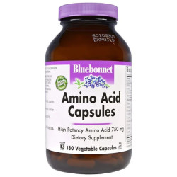 Комплексные аминокислоты, Bluebonnet Nutrition Amino Acid Capsules, 180 капсул