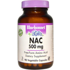 N-ацетилцистеїн, Bluebonnet Nutrition NAC, 500 мг, 90 капсул