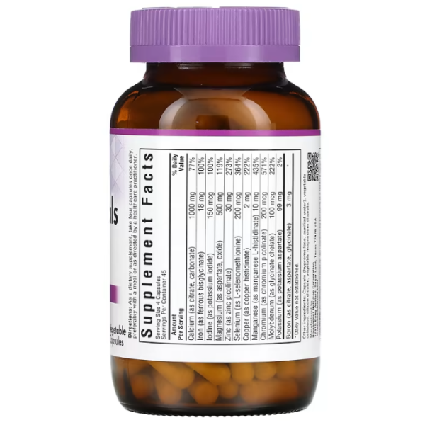 Мультимінерали, Multiminerals, Bluebonnet Nutrition, 180 капсул