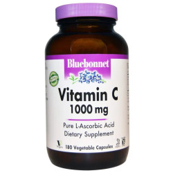 Витамин С 1000 мг, Bluebonnet Nutrition Vitamin C, 180 капсул