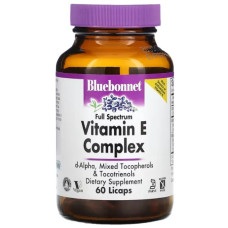 Вітамін E, комплекс, Vitamin E Bluebonnet Nutrition, 60 капсул