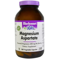 Магній аспартат 200 мг, Bluebonnet Nutrition Magnesium Aspartate, 200 капсул