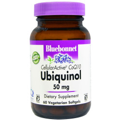 Убіхінол 50 мг, Bluebonnet Nutrition Ubiquinol, 60 капсул