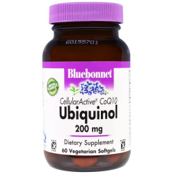 Убихинол 200 мг, Bluebonnet Nutrition Ubiquinol, 60 капсул